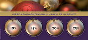 e-pm Mailingaktion - Artikel-Nr. 419533 Prozentkugeln - Mailing Aufkleber Weihnachten