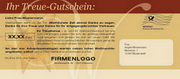 e-pm Mailingaktion - Artikel-Nr. 516332 Weihnachtsgutschein - Mailing Karte Weihnachten