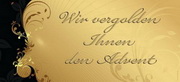 e-pm Mailingaktion - Artikel-Nr. 516500 Goldener Advent - Mailing Karte Weihnachten