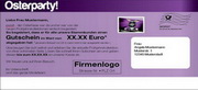 e-pm Mailingaktion - Artikel-Nr. 517001 Osterparty - Mailing Karte Ostern