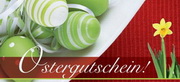 e-pm Mailingaktion - Artikel-Nr. 517005 Ostergutschein - Mailing 

Karte Ostern