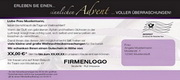 e-pm Mailingaktion - Artikel-Nr. 517160 Adventszeit - Mailing Karte Weihnachten
