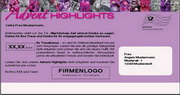 e-pm Mailingaktion - Artikel-Nr. 616678 Advent Highlights - Mailing Maxikarte Weihnachten