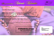e-pm Mailingaktion - Artikel-Nr. 616839 Adventskalender - Mailing individuelle A4-Karte Weihnachten