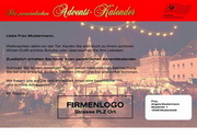 e-pm Mailingaktion - Artikel-Nr. 616840 Adventskalender - Mailing individuelle A4-Karte Weihnachten