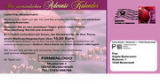 e-pm Mailingaktion - Artikel-Nr. 616845 Adventskalender - Mailing individuelle Maxikarte Weihnachten