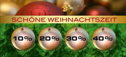 e-pm Mailingaktion - Artikel-Nr. 616870 Prozentkugeln - Mailing Aufkleber Weihnachten
