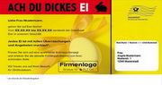 e-pm Mailingaktion - Artikel-Nr. 616914 dickes Ei - Mailing Maxikarte Ostern
