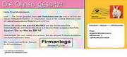 e-pm Mailingaktion - Artikel-Nr. 616980 Die Ohren gespitzt - Mailing 

Aufkleber Ostern