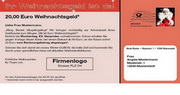 e-pm Mailingaktion - Artikel-Nr. 617090 Weihnachtsgeld  20 - Mailing Maxikarte Weihnachten
