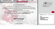 e-pm Mailingaktion - Artikel-Nr. 617373 Geschenk für Sie - Mailing Maxikarte Weihnachten